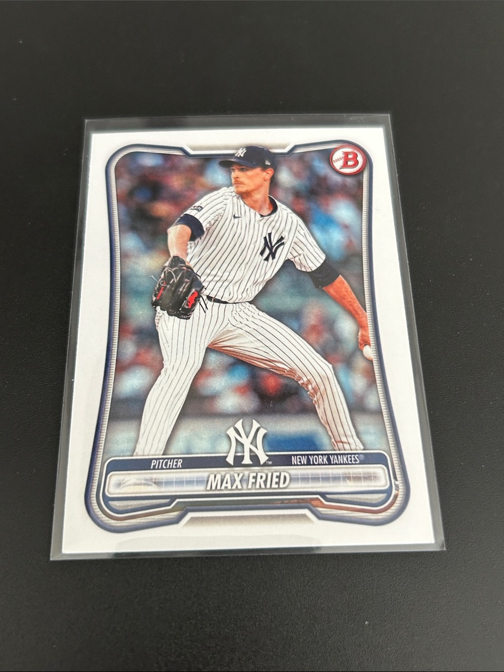 Topps White New York Yankees Max Fried Baseball Card